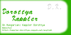 dorottya kappler business card